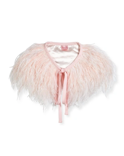 Shop Zoe Feather Capelet, Toddler Girls' Sizes In Light Pink