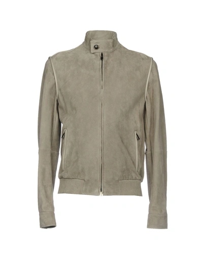 Shop Tod's Bomber In Grey