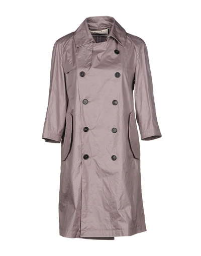 Shop Marni Overcoats In Light Brown