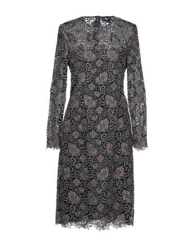 Shop Valentino Knee-length Dresses In Lead