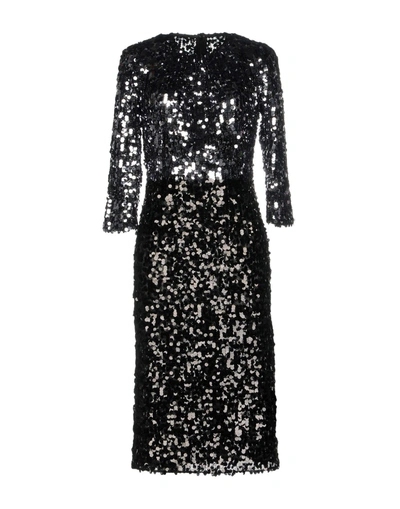 Shop Dolce & Gabbana Knee-length Dress In Black