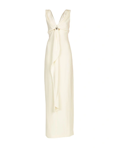 Shop Tom Ford Long Dress In Ivory