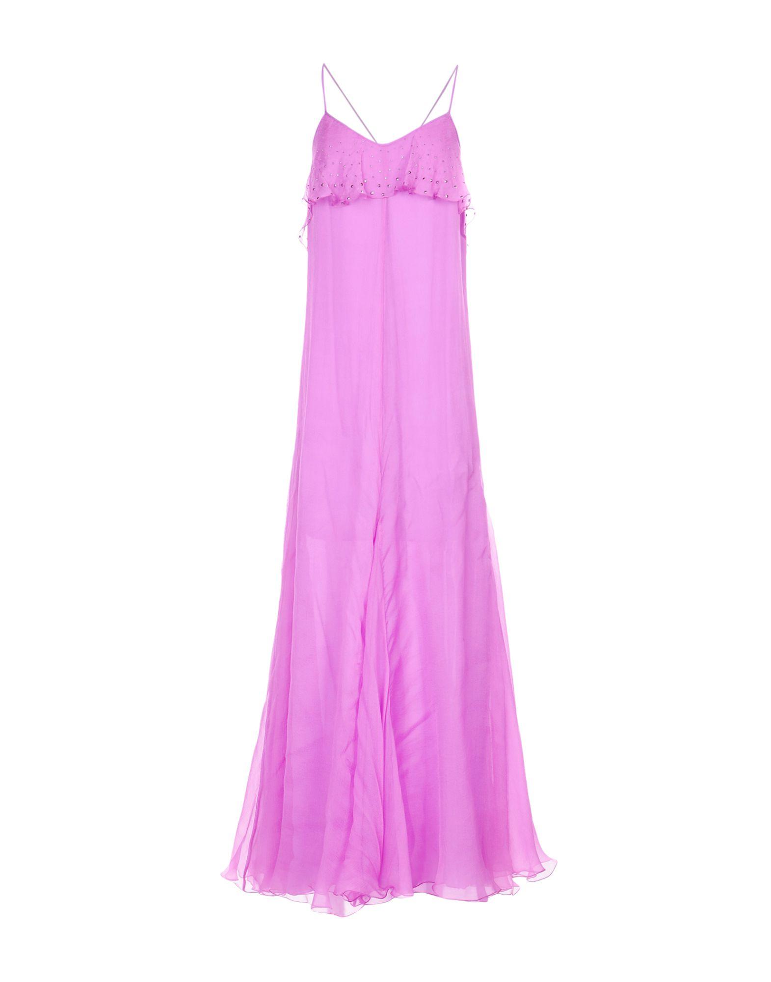 Just Cavalli Long Dresses In Light Purple | ModeSens