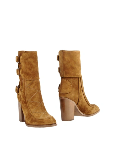 Shop Laurence Dacade Ankle Boots In Camel