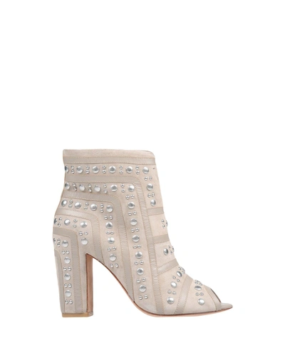 Shop Rebecca Minkoff Ankle Boot In Light Grey