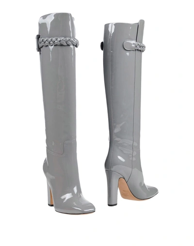 Shop Valentino Boots In Grey
