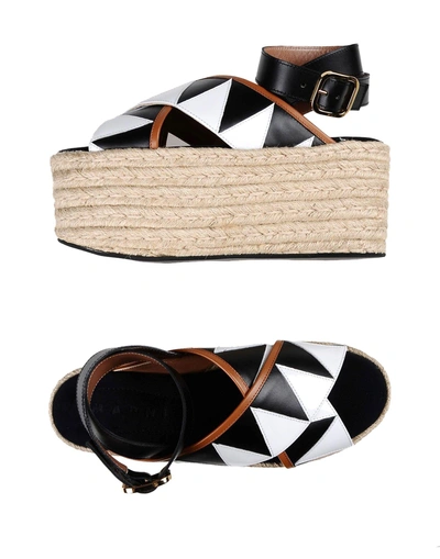 Shop Marni Espadrilles In Black