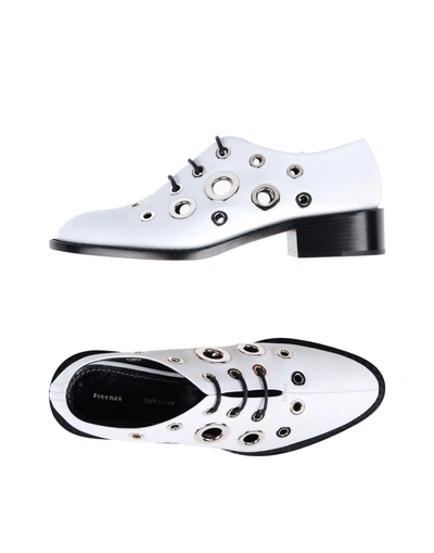 Shop Proenza Schouler Laced Shoes In White