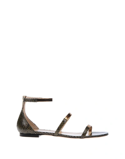 Shop Tamara Mellon Sandals In Dark Green