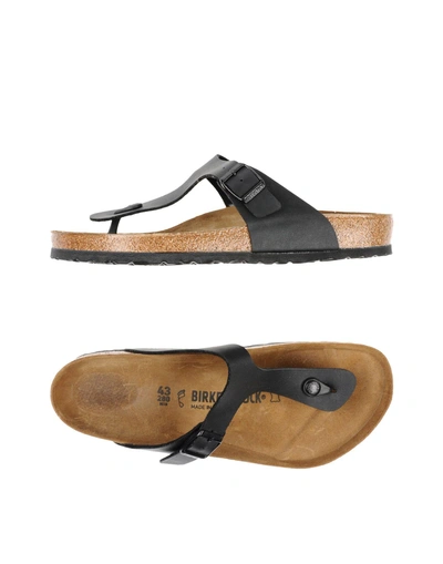 Shop Birkenstock Flip Flops In Lead