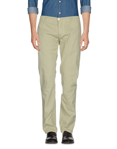 Shop Cesare Attolini Casual Pants In Military Green