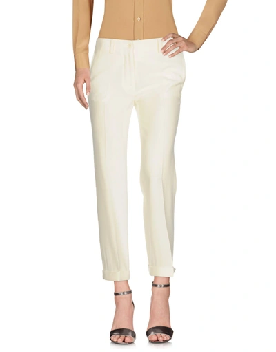 Shop Etro Casual Pants In Ivory