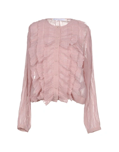 Shop Givenchy Solid Color Shirts & Blouses In Pink