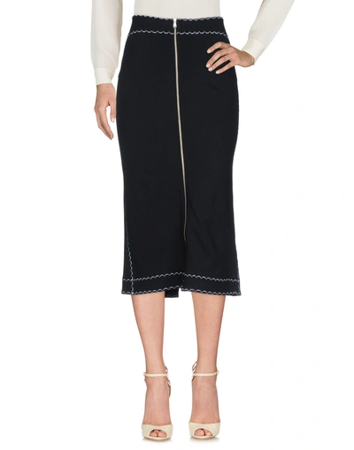 Shop Mcq By Alexander Mcqueen 3/4 Length Skirts In Black