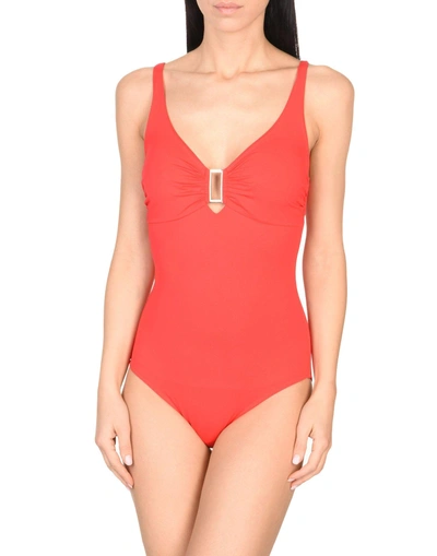 Shop Melissa Odabash One-piece Swimsuits In Red