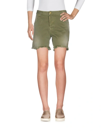 Shop Cycle Denim Shorts In Military Green