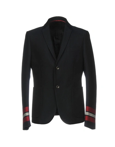 Shop Gucci Blazers In Dark Blue