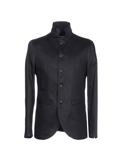 Shop John Varvatos Blazer In Dark Blue