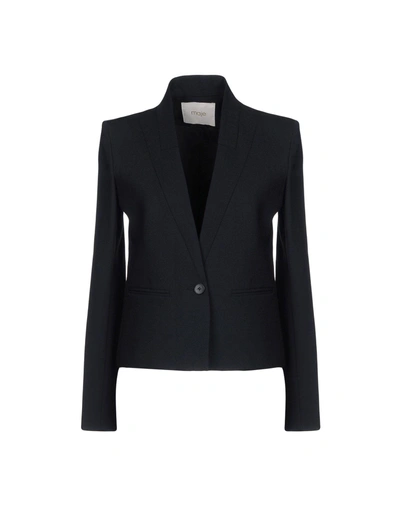 Shop Maje Blazers In Dark Blue