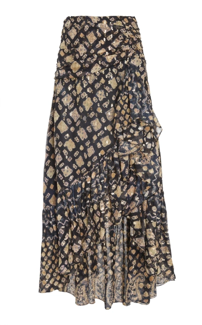 Shop Ulla Johnson Ailie Embroidered Skirt In Print