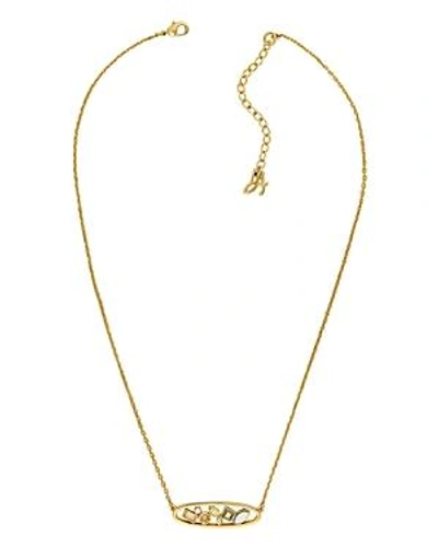 Shop Adore Mixed Crystal Necklace, 16 In Gold