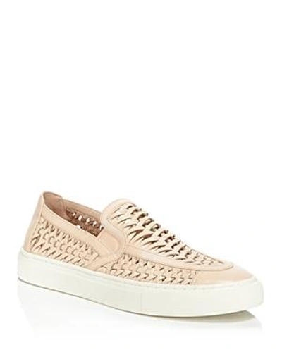 Shop Tory Burch Women's Leather Huarache Slip-on Sneakers In Perfect Blush