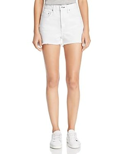 Shop Rag & Bone /jean Justine High-rise Denim Shorts In White
