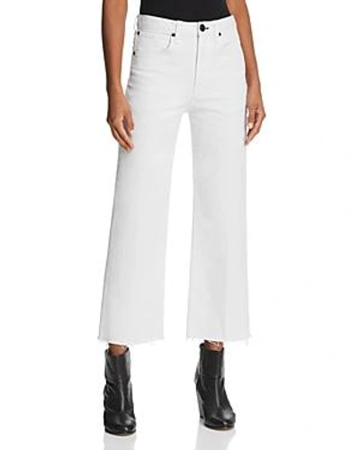 Shop Rag & Bone /jean Justine Wide-leg Ankle Jeans In White
