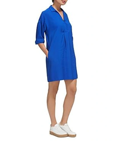 Shop Whistles Lea Pocket Dress In Blue