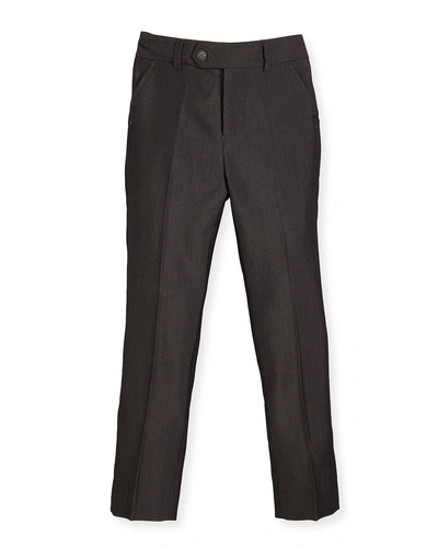Shop Appaman Slim Suit Pants, Charcoal