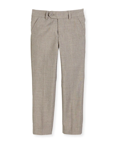 Shop Appaman Slim Suit Pants, Light Gray