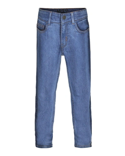 Shop Molo Alon Two-tone Denim Jeans In Blue