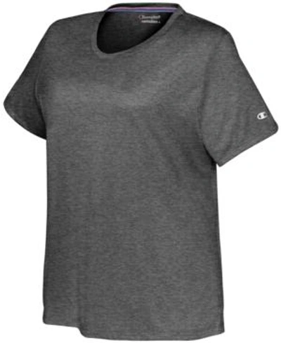 Shop Champion Plus Size Vapor T-shirt In Granite Heather