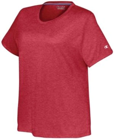 Shop Champion Plus Size Vapor T-shirt In Red Spark