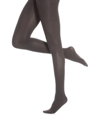 Shop Hue Thermo-luxe Control Top Tights In Grey