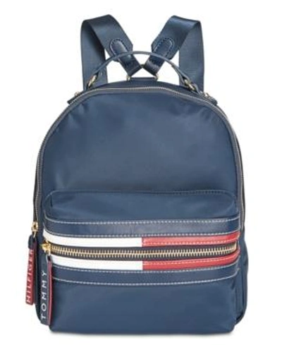 Shop Tommy Hilfiger Portia Small Backpack In Tommy Navy