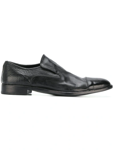 Shop Alberto Fasciani Slip-on Panelled Loafers
