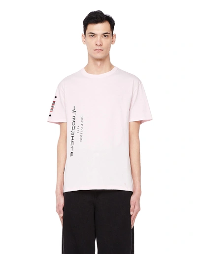 Shop Raf Simons Printed Pink Cotton T-shirt