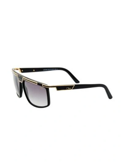 Shop Cazal 62mm Oversized Bar-top Sunglasses In Black