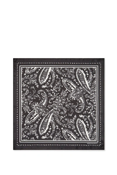 Shop Rebecca Minkoff Ornament Paisley Bandana In Black