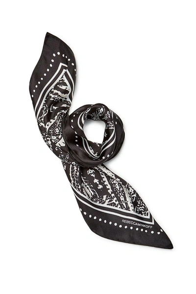 Shop Rebecca Minkoff Ornament Paisley Bandana In Black