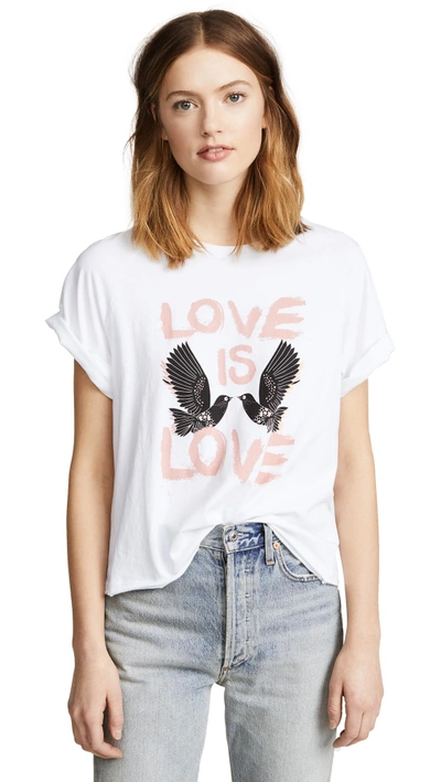 Shop Rebecca Minkoff Lombardo T-shirt In White/multi