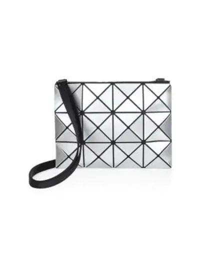 Shop Bao Bao Issey Miyake Mini Lucent Basic Messenger Bag In Silver