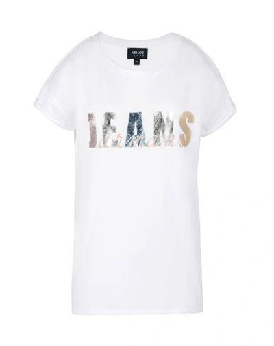 Shop Armani Jeans T-shirt In White