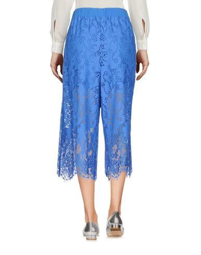 Shop Pinko Cropped Pants & Culottes In Blue
