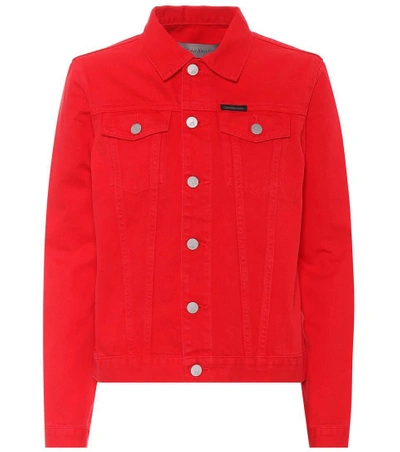 Shop Calvin Klein Jeans Est.1978 Denim Jacket In Red