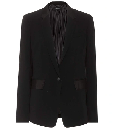 Shop Rag & Bone Windsor Crêpe Blazer In Black