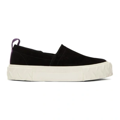 Shop Eytys Black Suede Viper S-o Sneakers