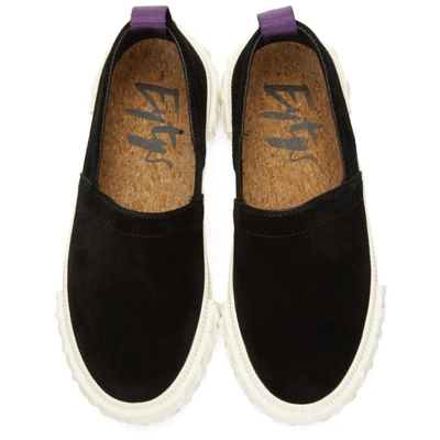 Shop Eytys Black Suede Viper S-o Sneakers