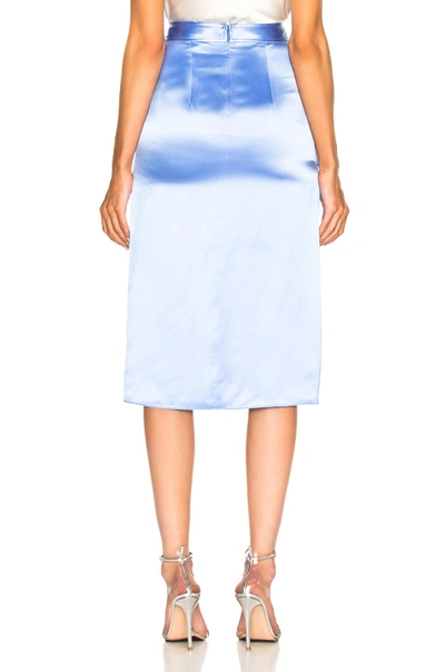 Shop Dion Lee Tie Skirt In Blue